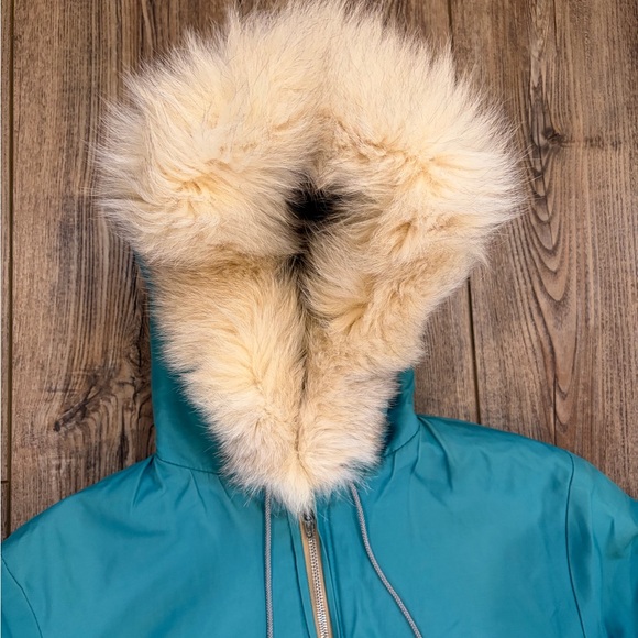 Vintage 1970s Bayview Crafts Wool Parka Coat Fur Hood Made in Canada Inuit - Picture 6 of 16